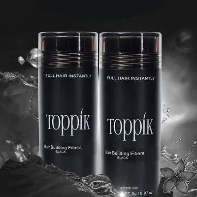 Toppik Hair Fiber 27.5g - BLACK and DARK BROWN ZE Enterprises