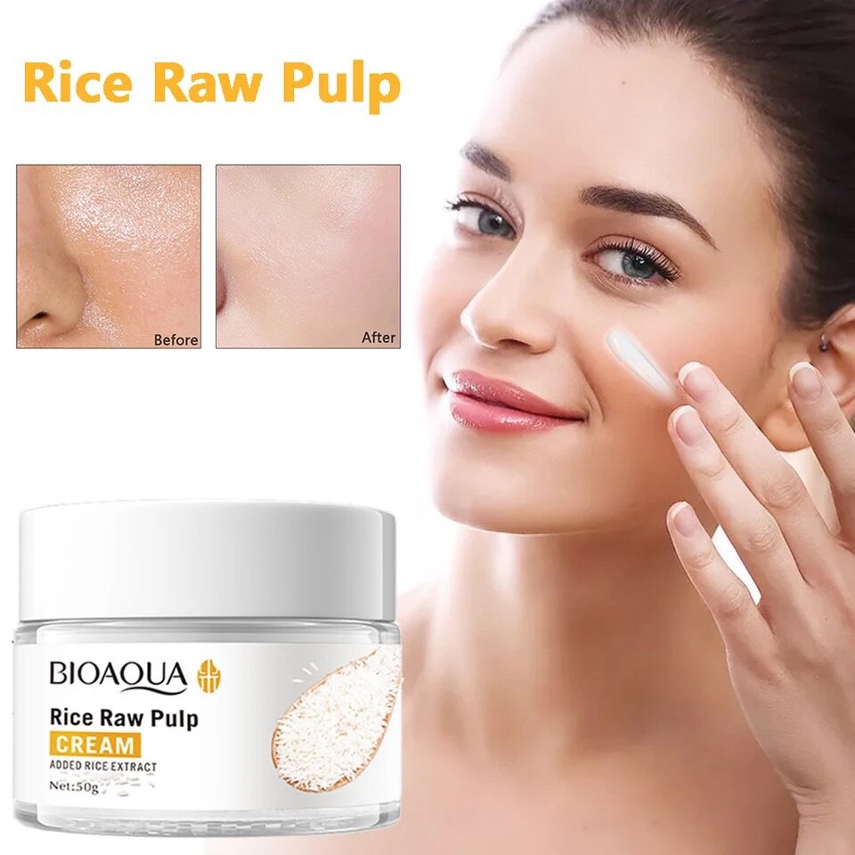 BIOAQUA Rice Raw Pulp Facial Cream - Moisturizing Face Cream 50g ZE Enterprises