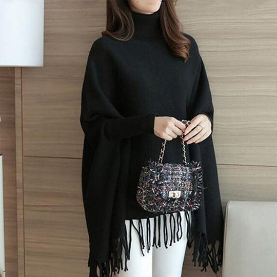 Winter's Fashionable Attractive  Plain Fleece Poncho For Women Winter Poncho For Girls ZE Enterprises