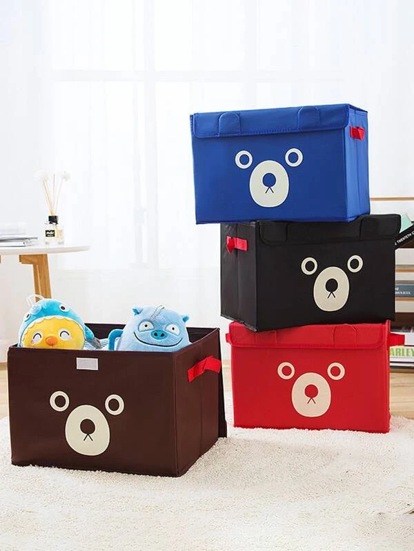 1 Pc Panda Design Folding Storage Bins Quilt Basket Kid Toys Organizer Storage Boxes Cabinet Wardrobe Storage Bag (Random Color) ZE Enterprises