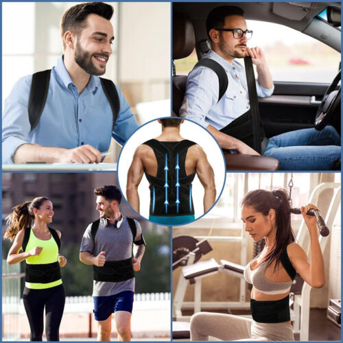 Back Posturm Spine Support Belt Adjustable Adult Corset Posture Correction Belt Body  Health Care | Random sizes. ZE Enterprises