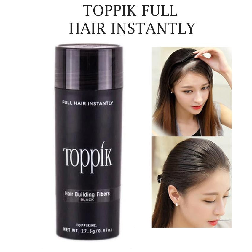 Toppik Hair Fiber 27.5g - BLACK and DARK BROWN ZE Enterprises