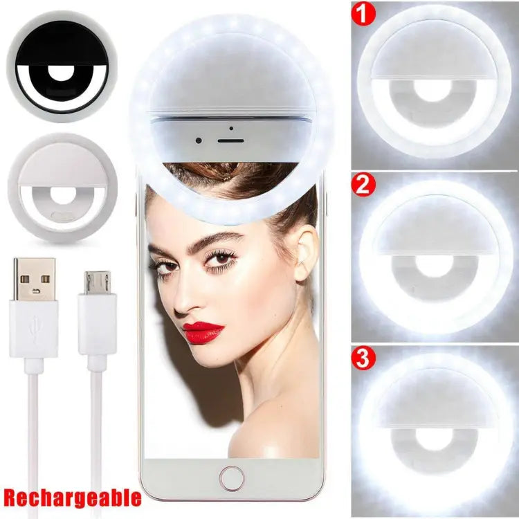 Selfie Ring Light With LED Camera Photography Flash Light ZE Enterprises