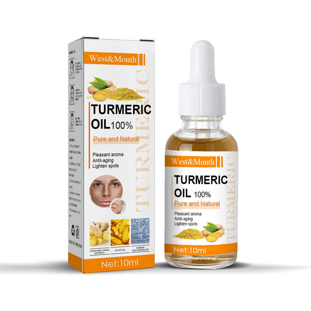 Turmeric Freckle Serum Whitening Dark Spots Organic Turmeric Oils Brighten Dark Skin Pigment Anti Aging Wrinkle Moisturizer (10ml ) ZE Enterprises