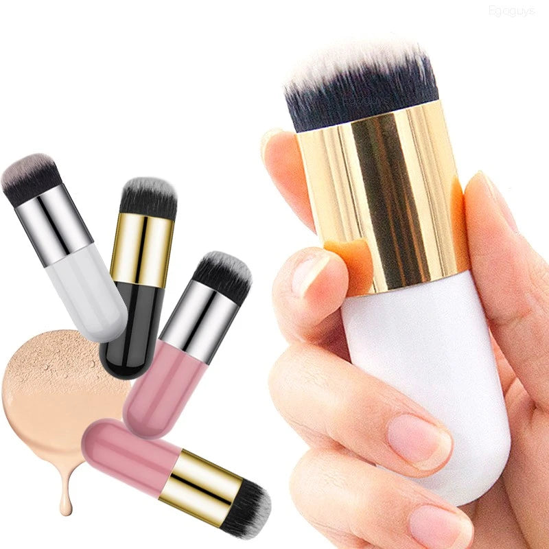 Chubby Pier Foundation Brush Flat Cream Makeup Brushes Professional Cosmetic Makeup Brush - 1 Pcs ZE Enterprises