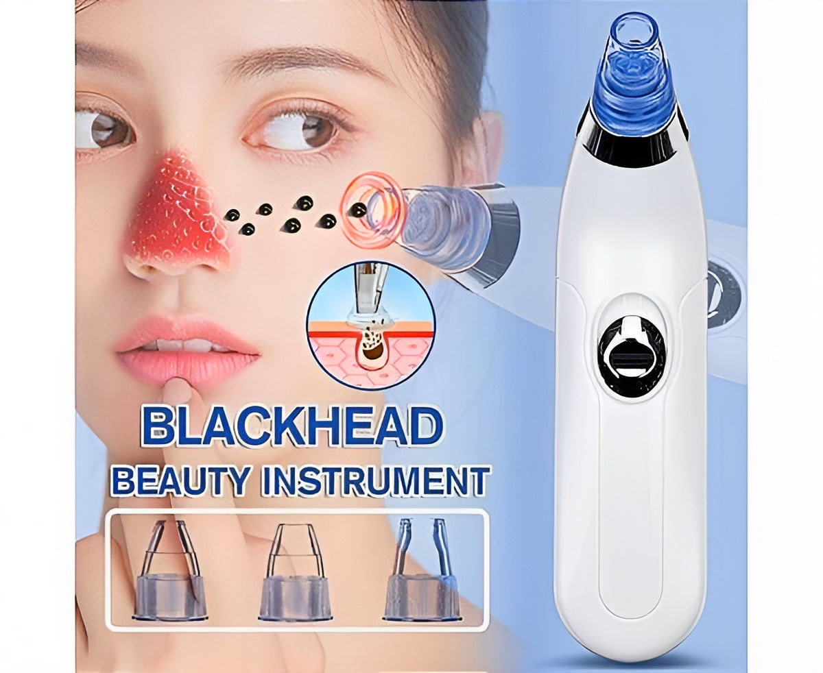 Derma Suction Blackheads Remover  3 In 1 Black Head Remover Machine-Acne Pimple Pore Cleaner Vacuum Suction Tool (Cell Operated) ZE Enterprises