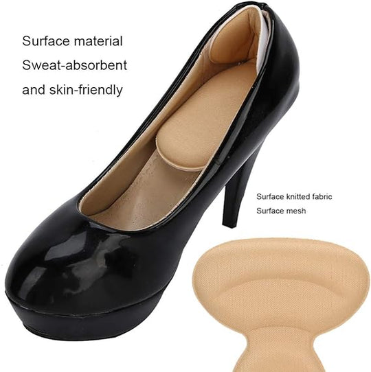 T shape high heel grip for foot support | Heel Cushion Pads T Shape Heel Sticker Tape Arch Support Insoles High Heeled Shoes Patches Foot Care Protector ZE Enterprises