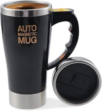 (NW0005) Auto Magnetic Mug - Electric Self Stirring Coffee / Mixing Cup for Coffee / Tea / Hot Chocolate, 450ml  (Cell Operated) (random Color) ZE Enterprises