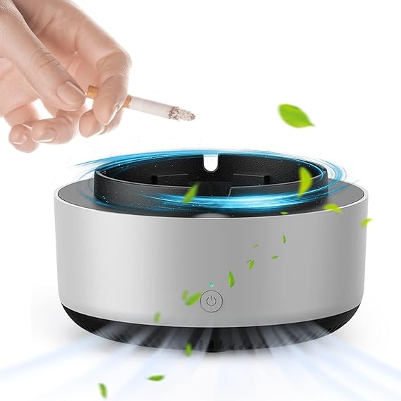 2-in-1 Air Purifier Quiet Ashtray, Ashtray Multifunction Electronic Smokeless Car Ashtray (random Colors) (box Packing) ZE Enterprises