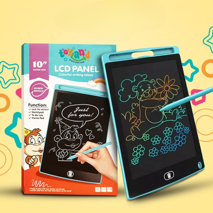 10 inch Writing Pad LCD Tablet For Kids  (random color ) ZE Enterprises