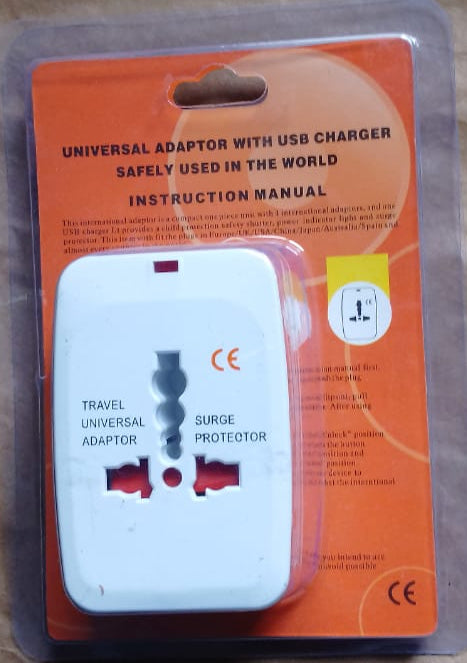 Travel Universal Surge Adaptor Protector With USB Charger ZE Enterprises