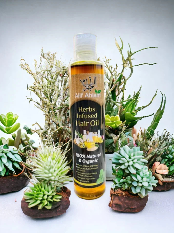 Alif Ahlam Herbs Infused Hair Oil – 200ml ZE Enterprises