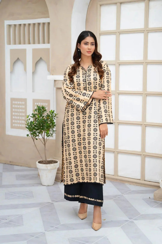 2pcs printed Stitched Suit Stone Winter linen Suit WINTER COLLECTION ZE Enterprises