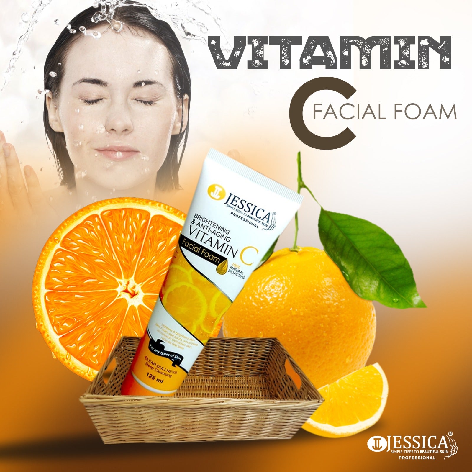 Jessica Anti Aging Vitamin C Facial Foam Face Wash ZE Enterprises