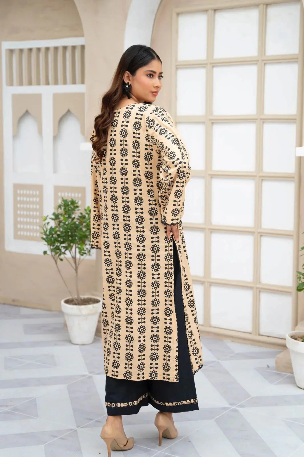 2pcs printed Stitched Suit Stone Winter linen Suit WINTER COLLECTION ZE Enterprises