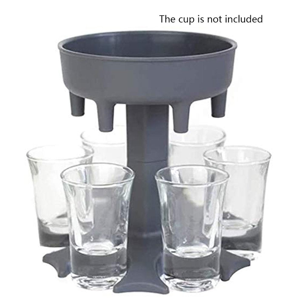 6 Glass Dispenser and Holder Fill Up To Six Glass Dispenser Holder Great for Holidays Parties (without glass) ZE Enterprises