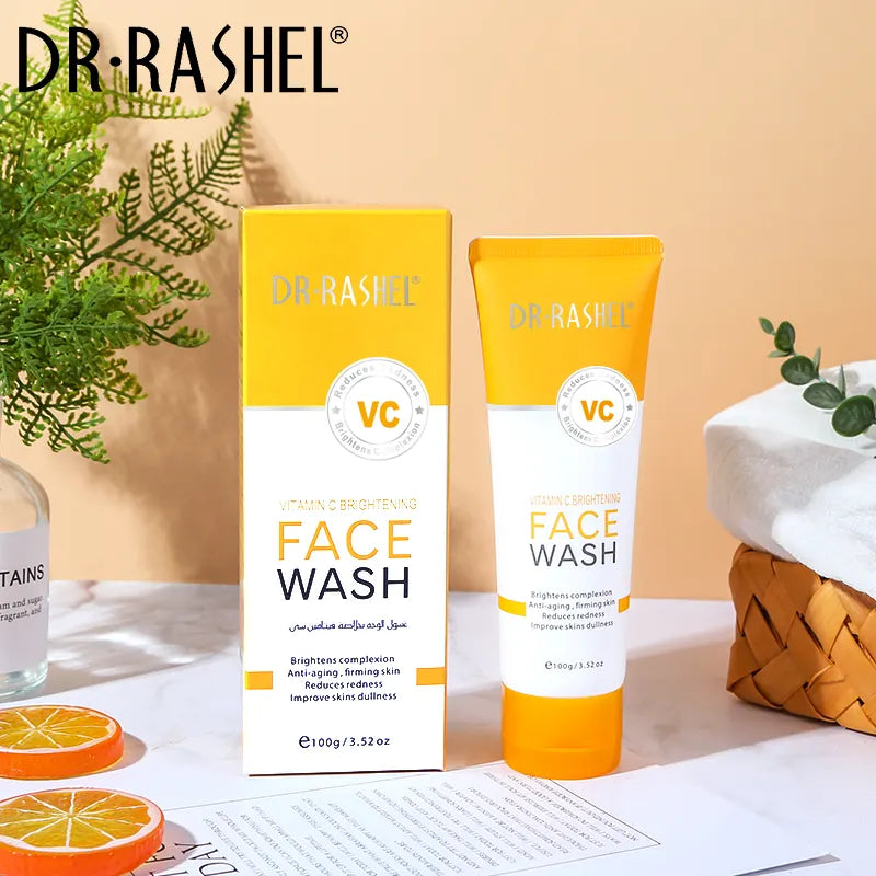 DR RASHEL Vitamin C Brightening Face Wash | Brightening Lightening Facial Clean - 100g ZE Enterprises