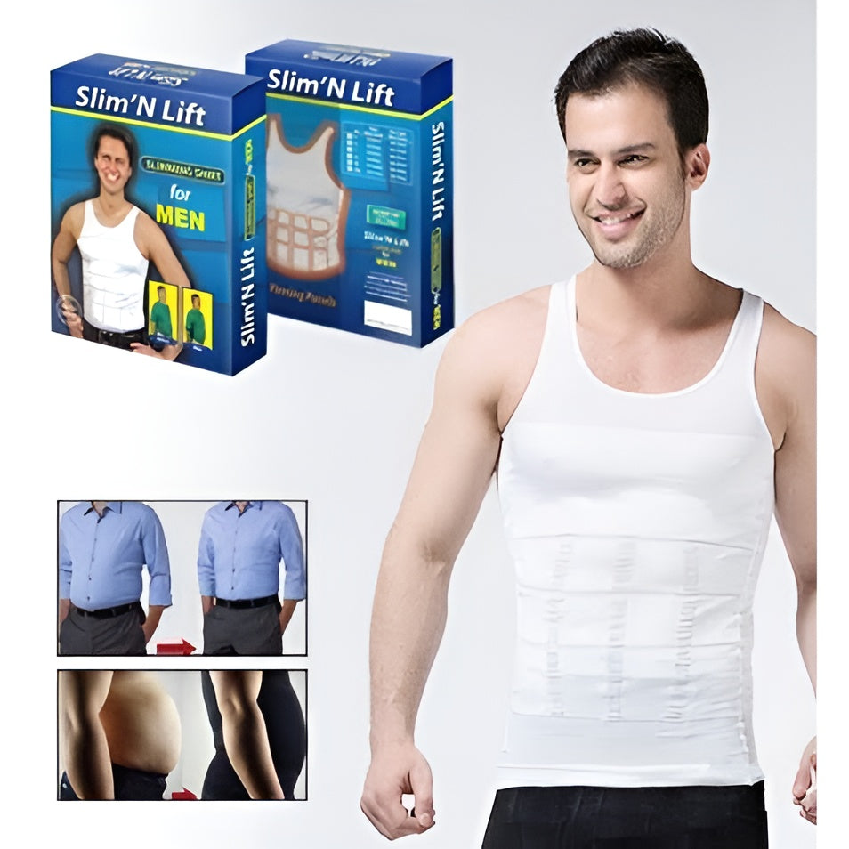 Slim N Fit Body Shaper Vest Shirt – Tank Top Sleeveless Shape wear For Men ZE Enterprises