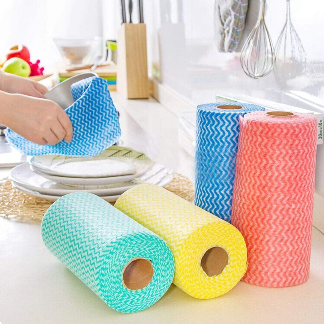 50 Sheet Roll Tissue Paper Cleaning Wipes (Random Color) ZE Enterprises