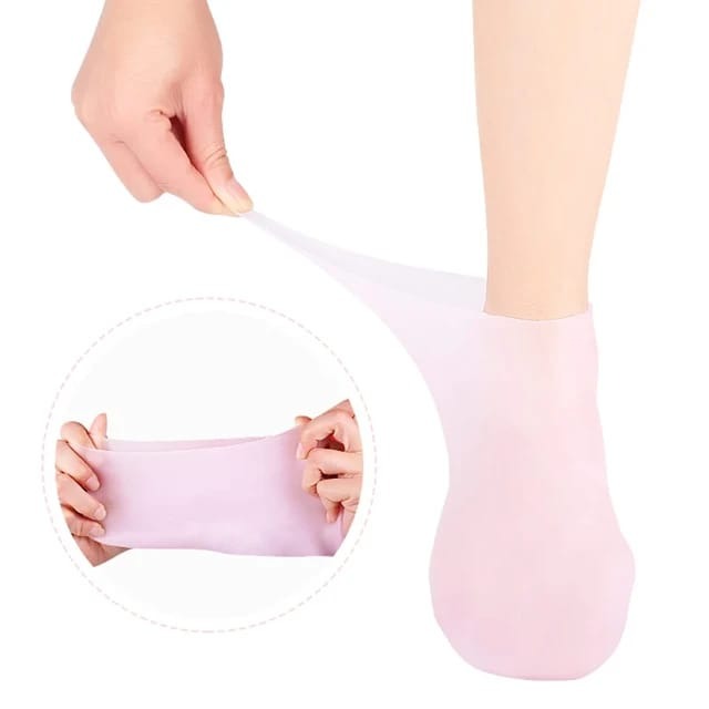 1PAIR Silicone Foot Care Socks Anti Cracking Moisturizing Gel Socks Cracked Dead Skin Remove Protector Pain Relief Pedicure Tool ZE Enterprises