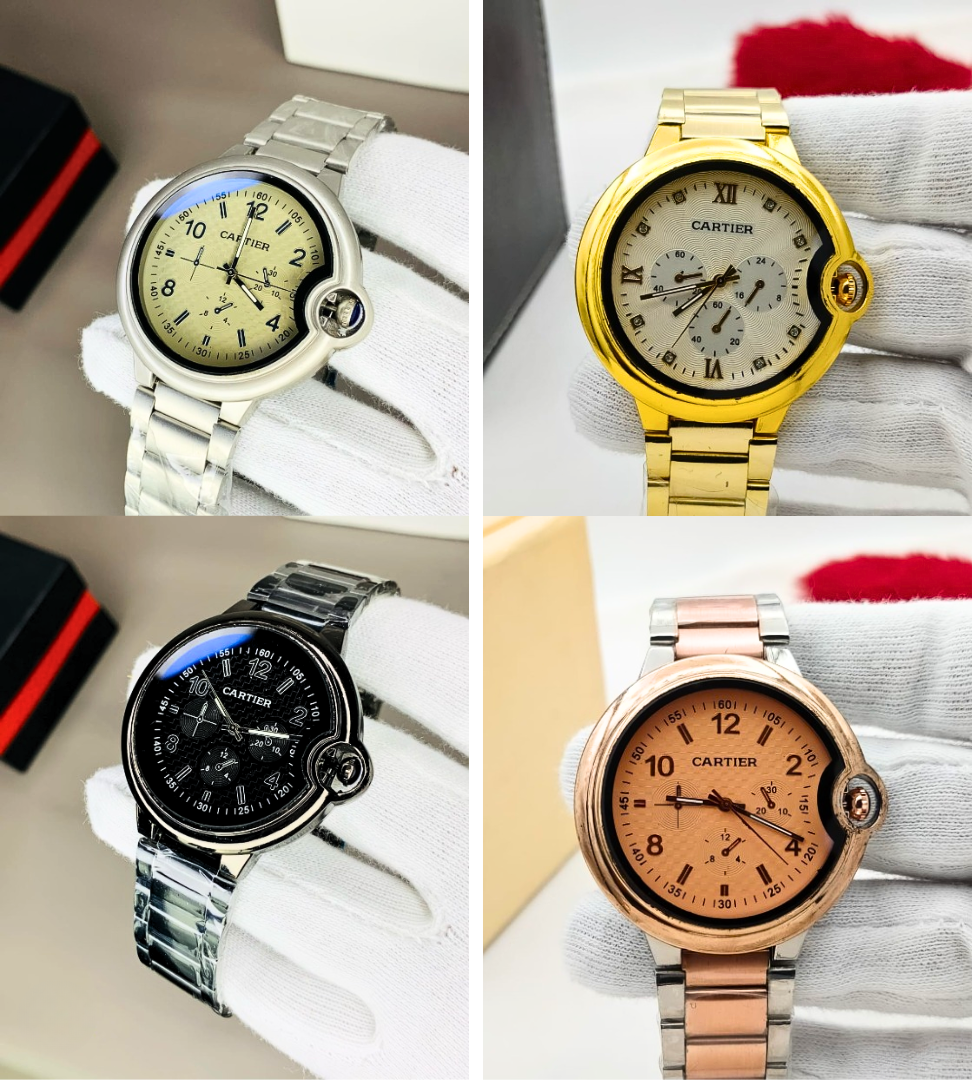 (AA1) Cartier Mens Watch | Wrist Watch for boys &amp; Mens (random dial color) ZE Enterprises