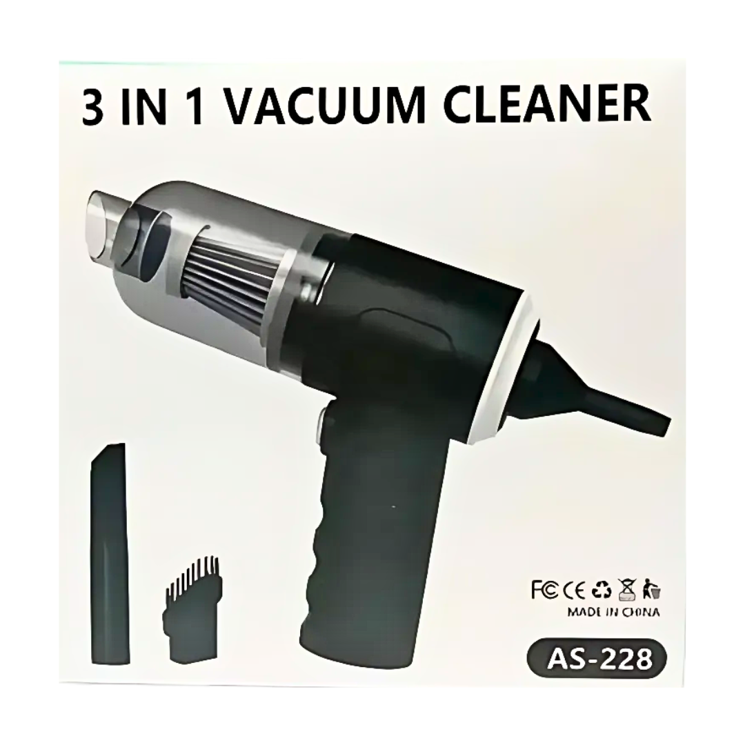 3 In 1 Portable Vacuum Cleaner Wireless Hand-held Cleaning For Car Home As-228 ZE Enterprises