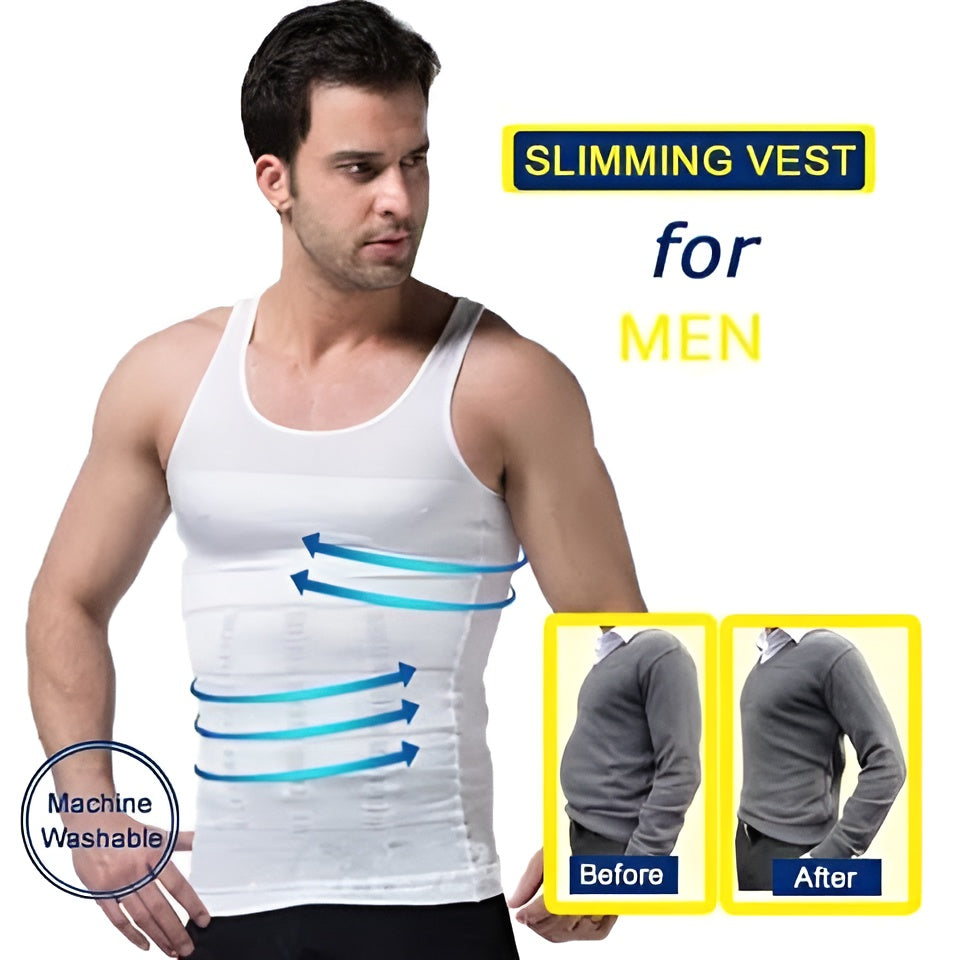 Slim N Fit Body Shaper Vest Shirt – Tank Top Sleeveless Shape Wear For Men ZE Enterprises