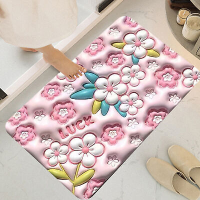 3D Cartoon Printing Diatom Mud Cushion Antislip Water Absorbent Foot Pad Diatomaceous Earth Foot Mat For Bathroom - (Random Design) - Size 15×23 inches ZE Enterprises