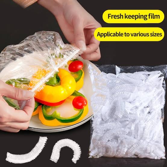 100pc Disposable Cling Film Cover Household Refrigerator Food Fruit Preservation Cover Dust-proof Plastic Fresh-keeping Cover. ZE Enterprises