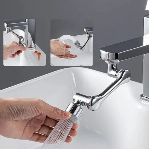 1080°Rotatable Faucet Aerator Bathroom Washbasin Tap Splash Filter Kitchen Faucet Extend Faucet Water Saving Bubbler Nozzle ZE Enterprises