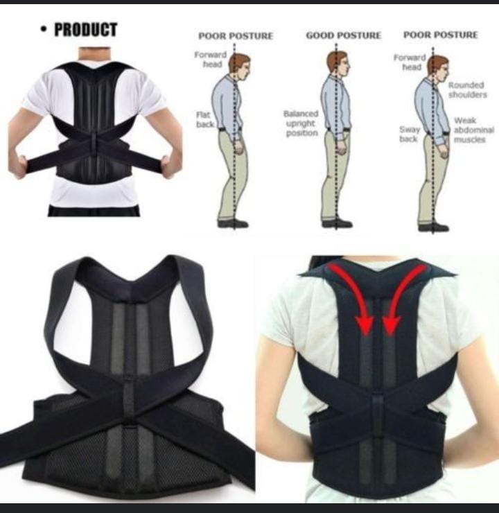 Back Posturm Spine Support Belt Adjustable Adult Corset Posture Correction Belt Body  Health Care. (Made in China) ZE Enterprises