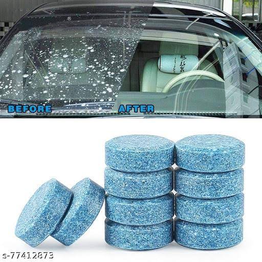 10PCS Car Windshield Cleaner Solid Cleaner Effervescent Tablet Glass Water Universal Automobile Accessories Spray Cleaner ZE Enterprises