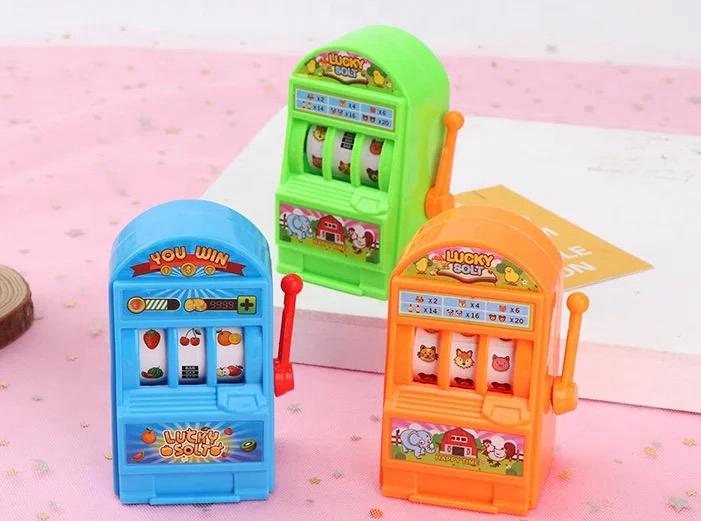 2024 Fun Jackpot Mini Slot Machine Antistress Toys Games for Children Kids Safe Machine Bank Funny Gag Toys .. 2 pcs pack ZE Enterprises