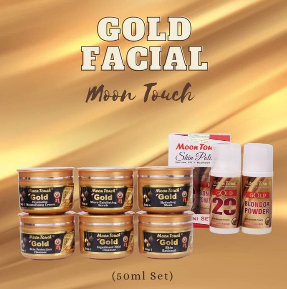 Gold Facial Set 50ml With Mini Polisher + Free Sponge ZE Enterprises