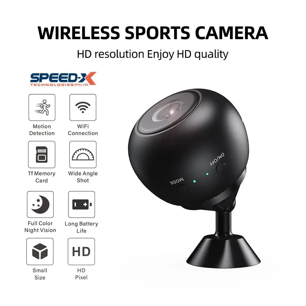 A10 1080p Hd 2 MP Wifi Mini Camera With Pix Link App | Wireless Sports Camera ZE Enterprises