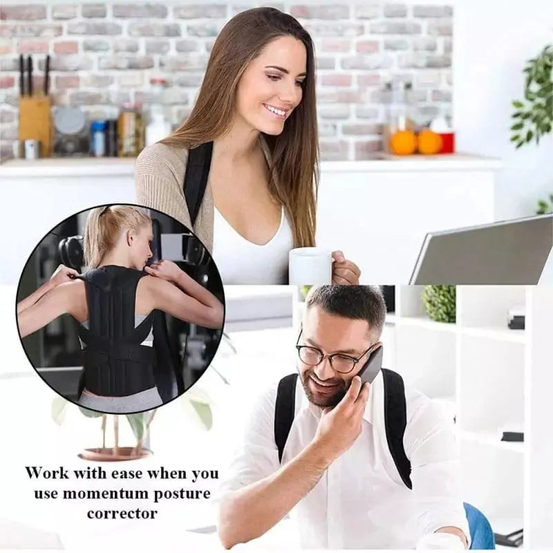 Adjustable Posture Back Belt - Posture Corrector Belt For Men And Women - Back Support And Shoulder Belt ZE Enterprises