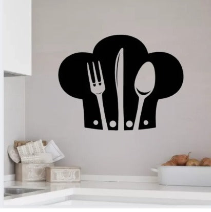 9 Different Piece Kitchenwares Wall Stickers Decorative Sticker | 12x12 inch each sticker ZE Enterprises