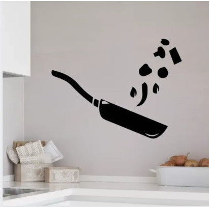 9 Different Piece Kitchenwares Wall Stickers Decorative Sticker | 12x12 inch each sticker ZE Enterprises