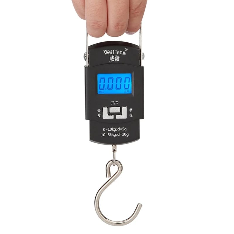 50kg Digital LED Screen Luggage Weight Scale Luggage Weighing Machine Digital Weighing Machine For Luggage Scale Heavy Duty Portable (50kg110lb) Black ZE Enterprises