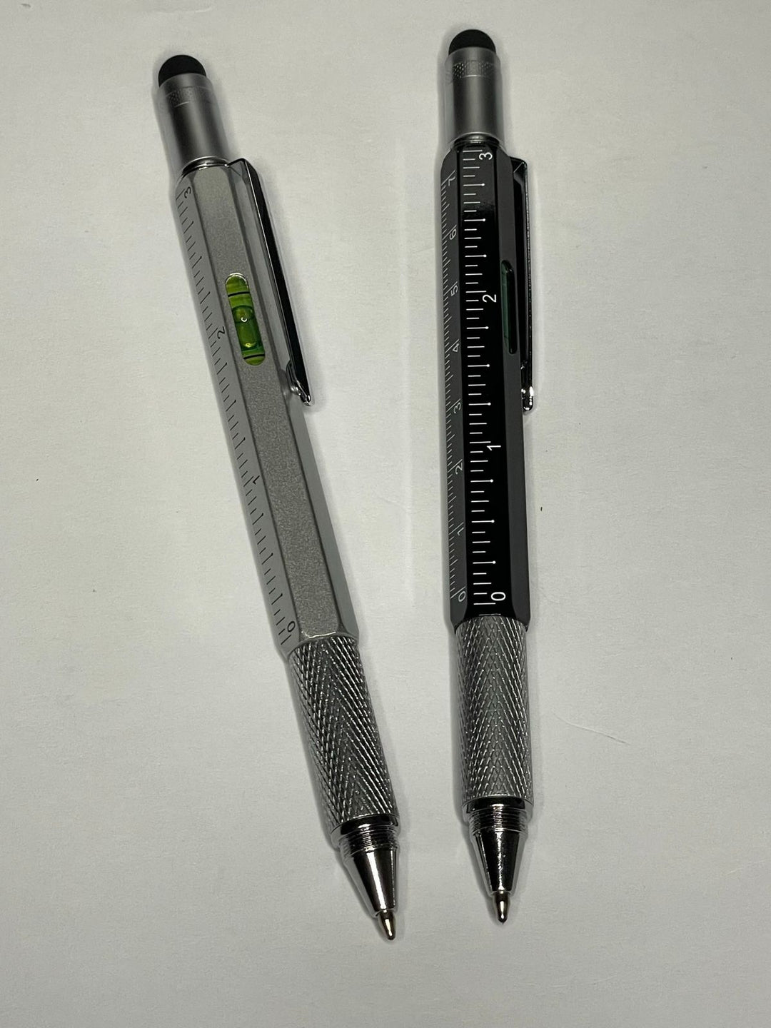 7 in 1 tool pen (stainless steel metal) Pen For Construction Tools, Gift Tool Pen, Multifunctional Technology Pen With Black Ballpoint Pen, Ruler, Handwriting Pen, Level, Screwdriver For Mens Gifts ZE Enterprises