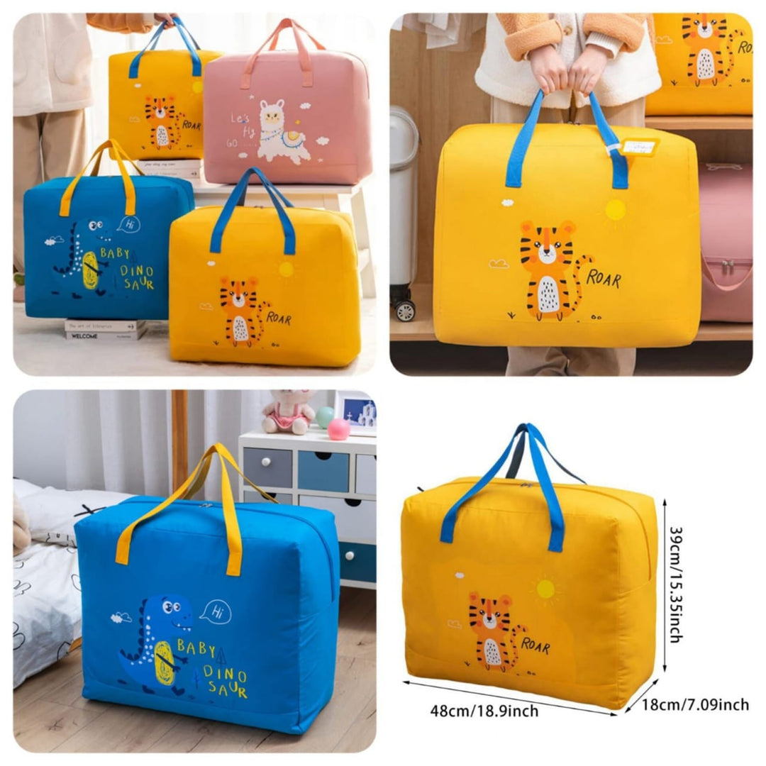 Storage Bags Cartoon Pattern Double Zipper ( random color ) ZE Enterprises