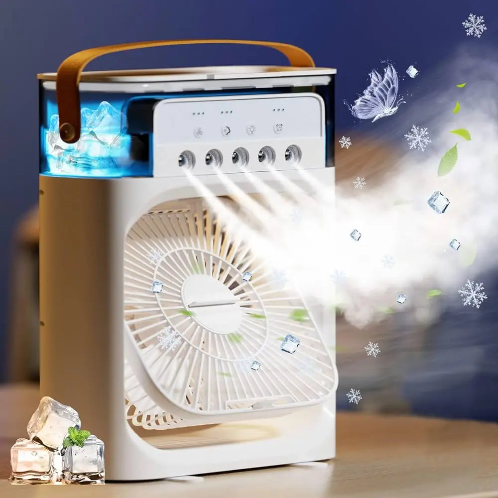 (NW00013)  Portable Air Conditioner Fan, Mini Evaporative Air Cooler USB ELECTRIC (Random Color) ZE Enterprises