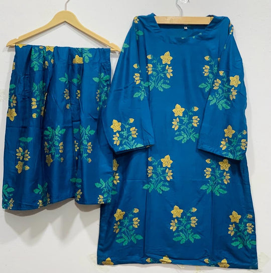 2 pcs Dress Flower Shrara print ZE Enterprises