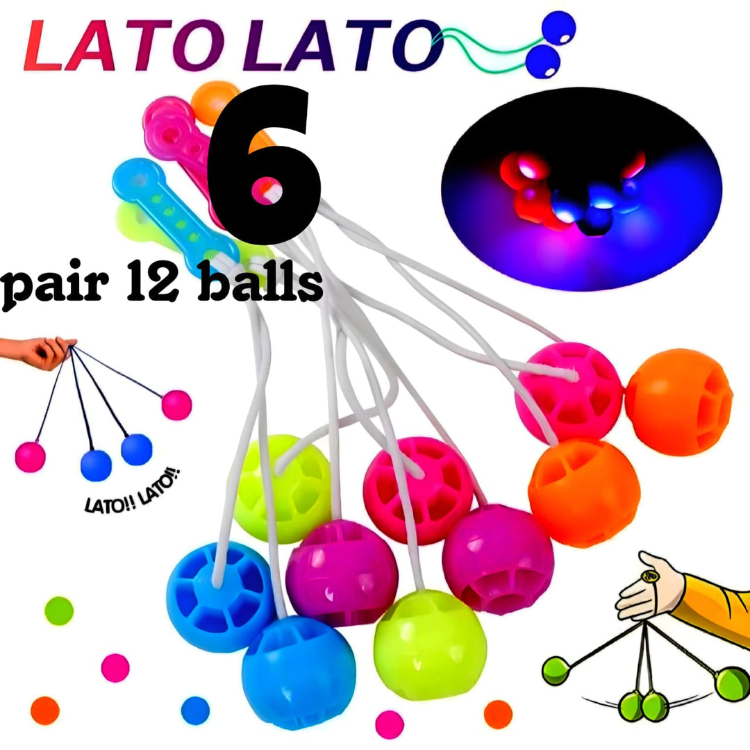 6 packet tak tak clacker ball | china ball | pack of 6 pair ( 12 balls ) for kids and adults (Random Color) ZE Enterprises