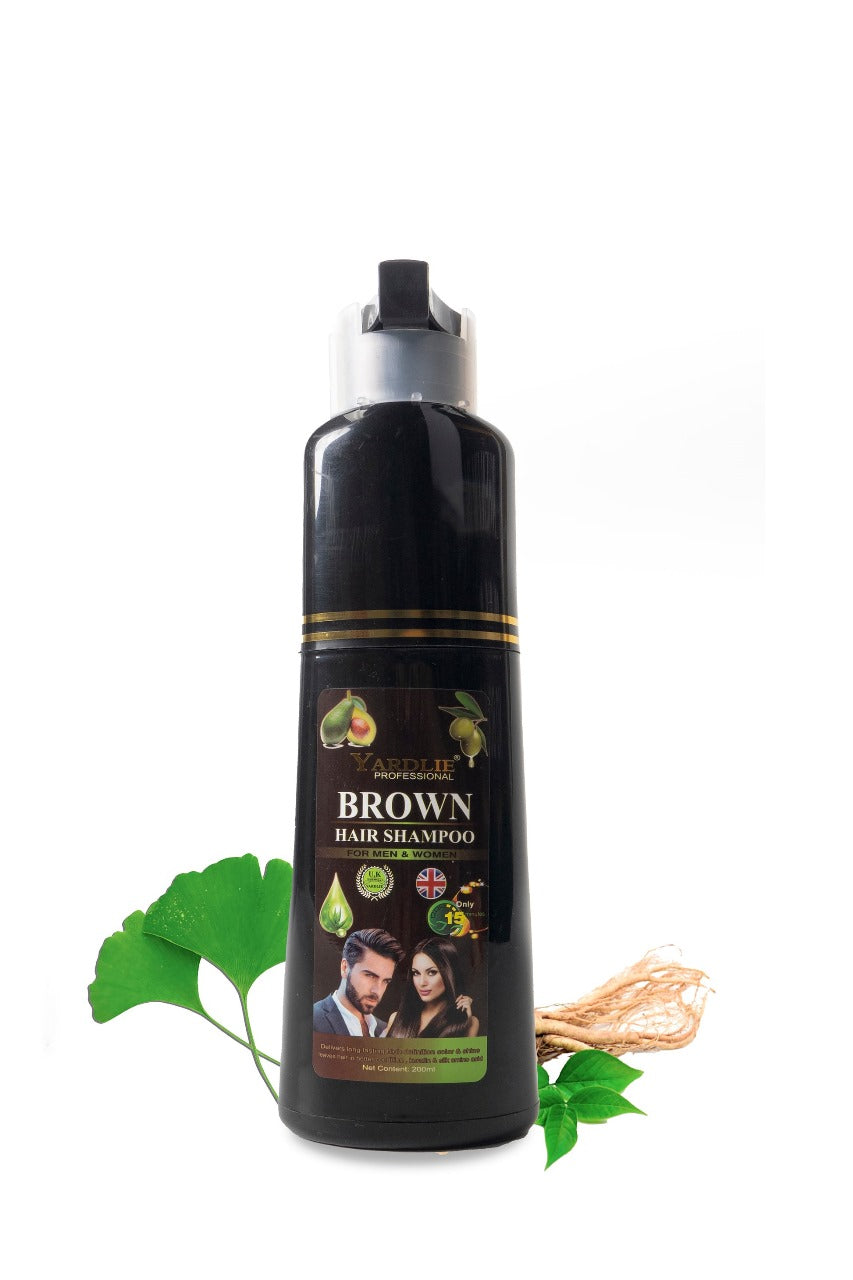 200 ml Yardlie Hair Color Shampoo Black/dark brown ZE Enterprises