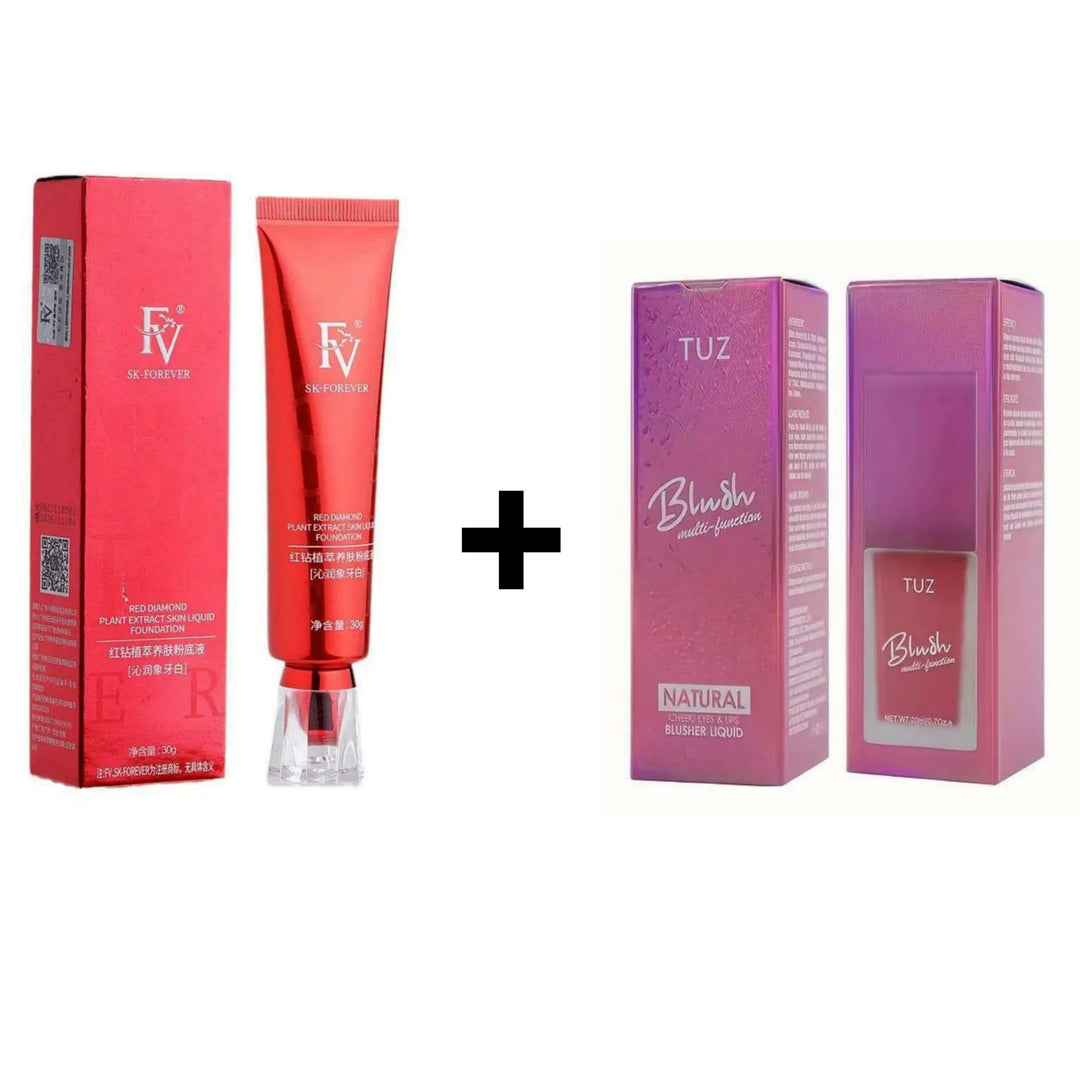 2 in 1 FV  Foundation &amp; TUZ Blush Deal ZE Enterprises