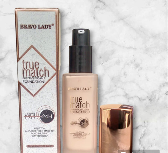 Bravo Lady Foundation true match Long Lasting &amp; Waterproof ZE Enterprises