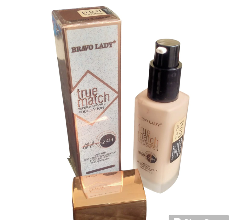 Bravo Lady Foundation true match Long Lasting &amp; Waterproof ZE Enterprises