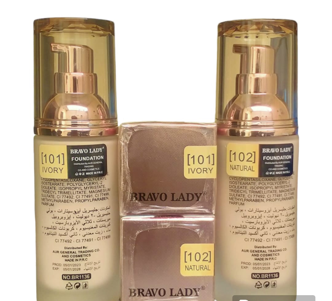 Bravo Lady Foundation Long Lasting &amp; Waterproof ZE Enterprises