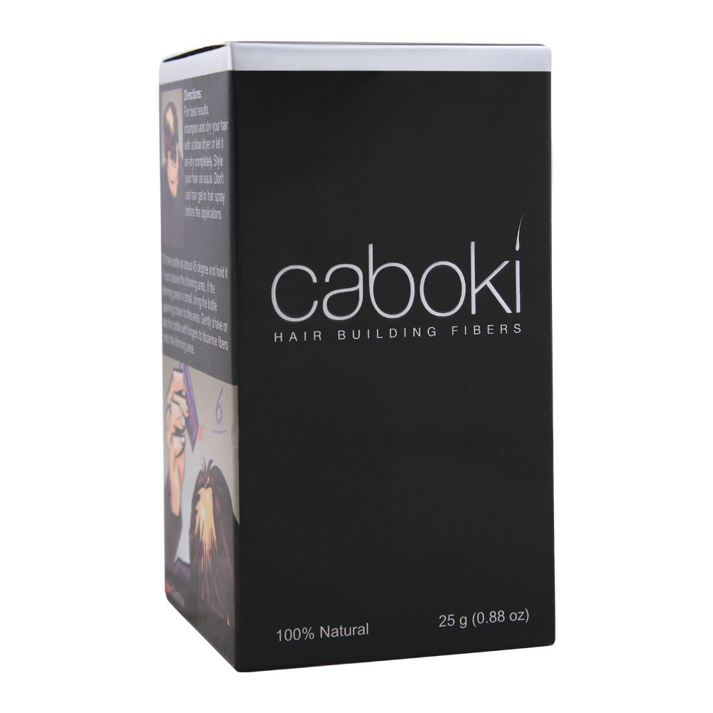 Caboki Hair Building Fibers  25g | Black | Dark Brown Hair building fibers  adds volume to thin hair ZE Enterprises